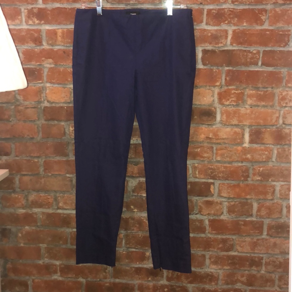 Theory Blue Belissa Cigarette pant size 8